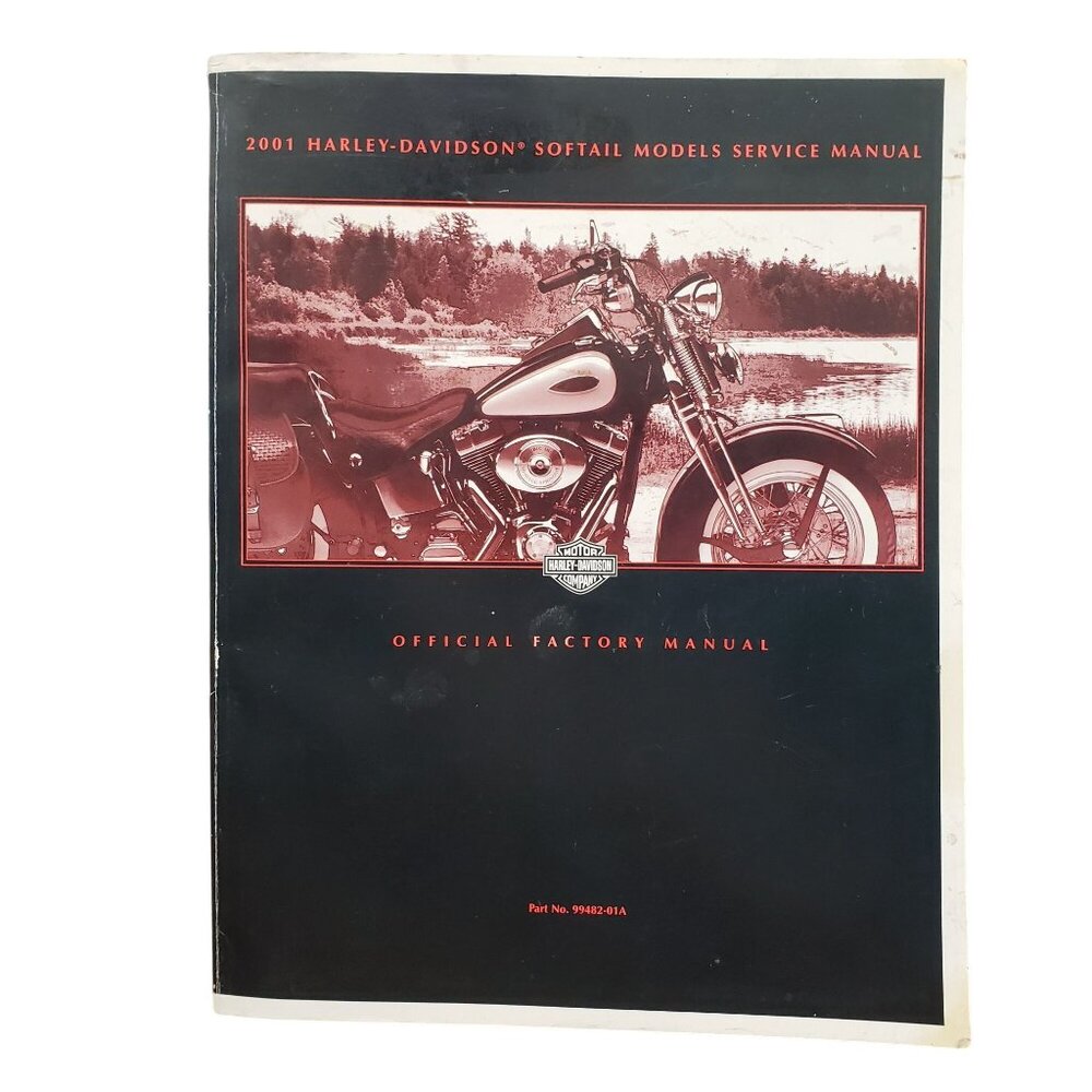 OEM HARLEY 2001 SOFTAIL MODELS FACTORY SERVICE MANUAL SHOP REPAIR BOOK 99482-01